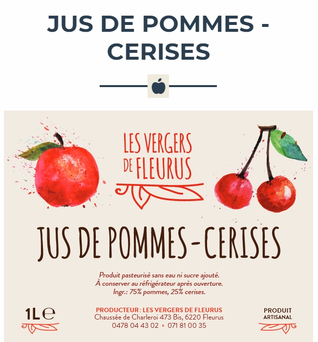 Jus de pomme-cerise Image