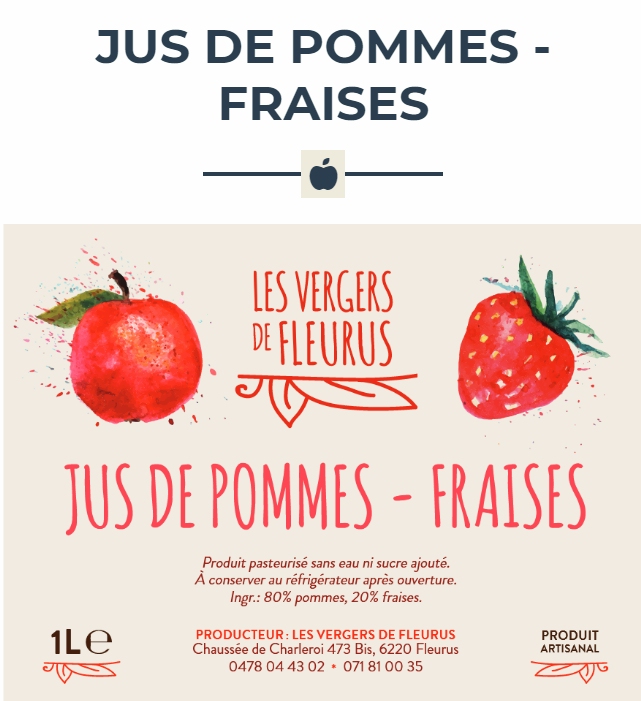 Jus de pomme-fraise Image